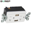 TR-BAS20-2USB Bases de enchufe de pared eléctricas personalizadas para el hogar